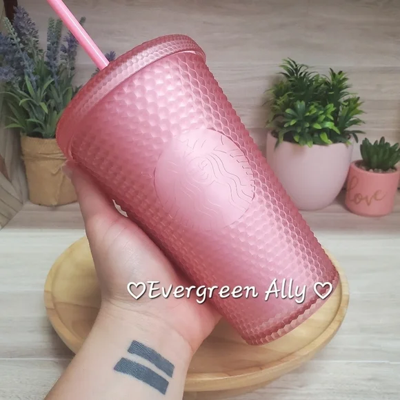 Starbucks Soft Touch Valentine’s Day Light Pink Lemonade Jelly Studded Tumbler - Picture 2 of 7